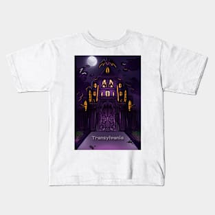 Dracula's Mansion Kids T-Shirt